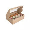 Boîte de papier de support de petit gâteau de boîte d'emballage réutilisable de dessert de biscuit de luxe avec des insertions