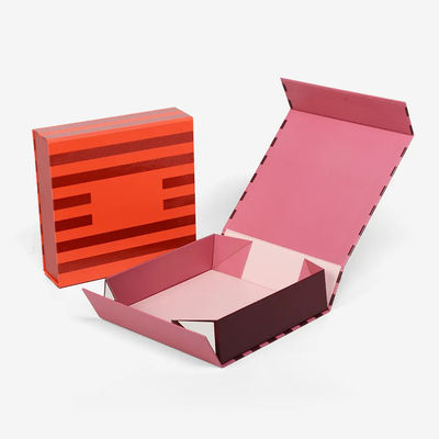 Boîte-cadeau magnétique se pliant fait sur commande de robe cosmétique formé par livre de boîte de papier de carton d'ECO