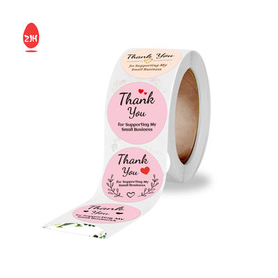 Papier autocollant en vinyle imperméable de forme ronde