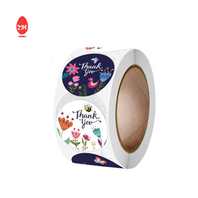 Papier autocollant en vinyle imperméable de forme ronde