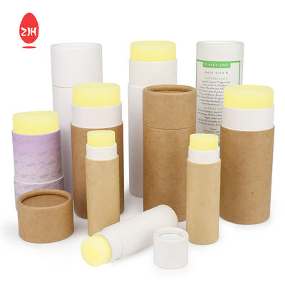 Tubes biodégradables de rouge à lèvres de carton de boîte de tube de cylindre de déodorant de CMJN