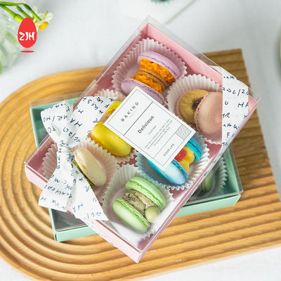 Boîte de chocolat de gâteau d'emballage de boîte de biscuits Macaron recyclable