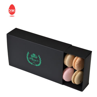 l'emballage alimentaire jetable de luxe de 11cm contient l'emballage rose de boîte de macaron