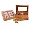 Boîte de papier de support de petit gâteau de boîte d'emballage réutilisable de dessert de biscuit de luxe avec des insertions