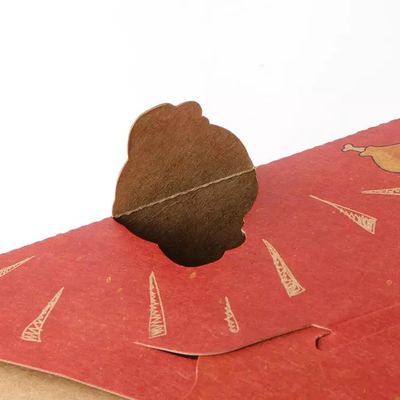 Jetable emportant l'emballage alimentaire de bulle d'emballage de stratification de Matt de boîte de papier