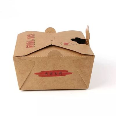 Jetable emportant l'emballage alimentaire de bulle d'emballage de stratification de Matt de boîte de papier