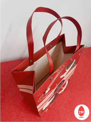 Coutume de emballage de sacs de cadeau de papier d'emballage de bande dessinée imprimée avec des poignées