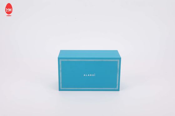 Parfum bleu d'huile essentielle de Matt Perfume Packaging Box Gift de base de couvercle avec le plateau