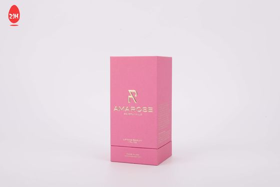 Logo fait sur commande de papier dur de boîte cosmétique d'emballage de bouteille de parfum de cadeau