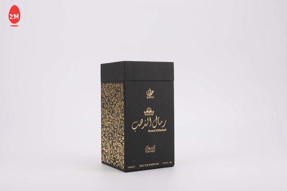 Boîte-cadeau se pliant magnétique plat rigide de papier de noir de fantaisie de carton avec le ruban