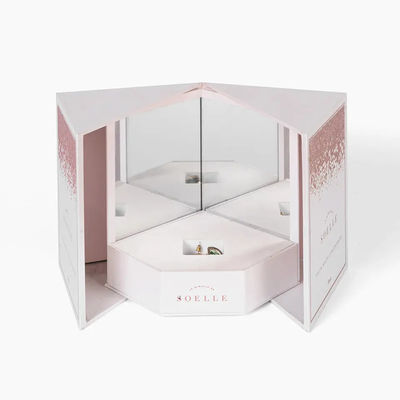Carton Matte Cosmetic Boxes Open Door blanc Logo For Cosmetics fait sur commande