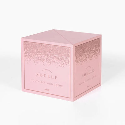 Carton Matte Cosmetic Boxes Open Door blanc Logo For Cosmetics fait sur commande