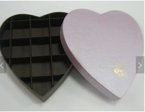 Coutume de papier en forme de coeur de boîte-cadeau de rose de luxe pour des bijoux Ring Packaging de cil