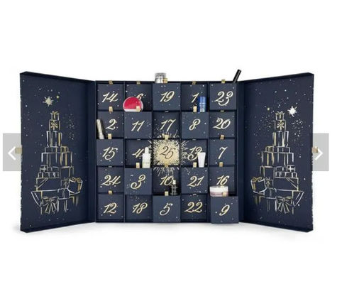 Boîte-cadeau cosmétique de tiroir de carton de Noël de boîte faite sur commande en gros de calendrier
