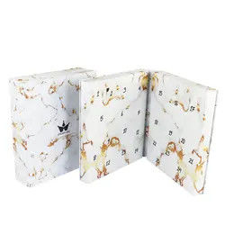 Aimant/bouton/fermeture de lien adaptés aux besoins du client par boîte d'emballage de cadeau de papier de marié de jeune mariée
